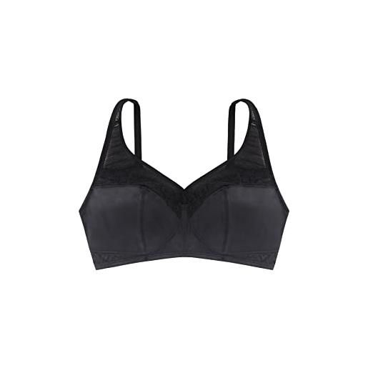 Dorina teagan - reggiseno minimizzatore da donna, nero , 7d