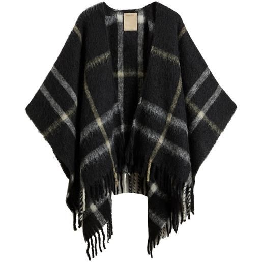 WOOLRICH cappa check alpaca donna