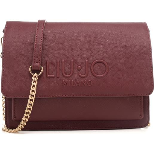 Liu Jo borsa a tracolla da donna con logo lettering in rilievo sul davanti rossa