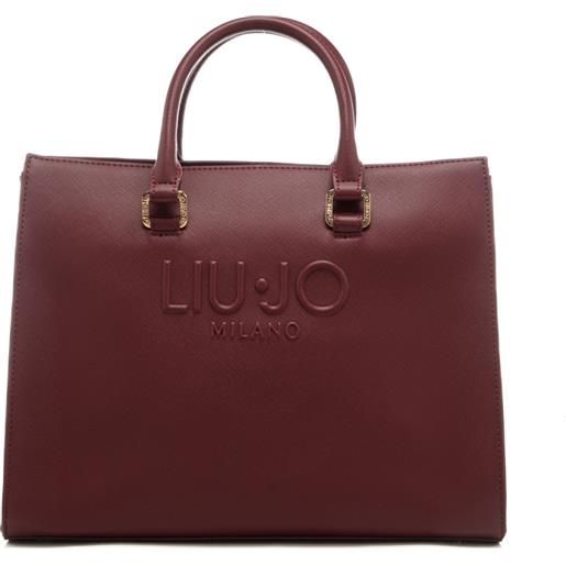 Liu Jo borsa a mano da donna con logo lettering in rilievo sul davanti rossa