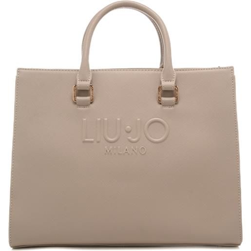 Liu Jo borsa a mano da donna con logo lettering in rilievo sul davanti neutra