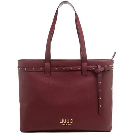 Liu Jo borsa tote da donna con cinturino con fibbia regolabile e borchie rossa
