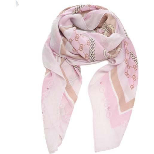 Liu Jo sciarpa foulard da donna con multi logo lettering fragrant