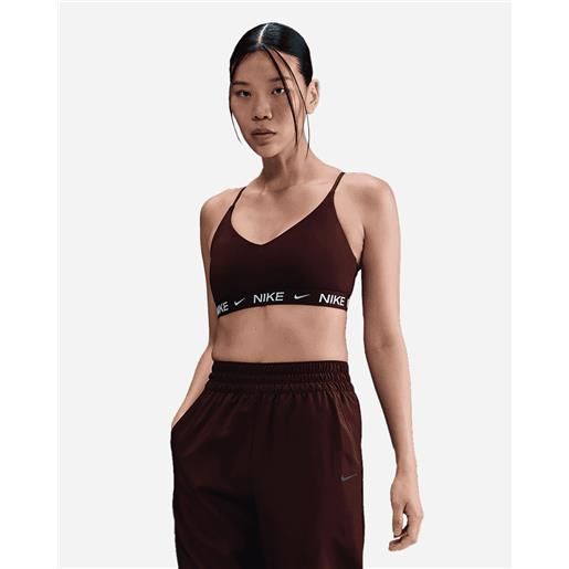 Nike indy ls w - bra training - donna - rosso