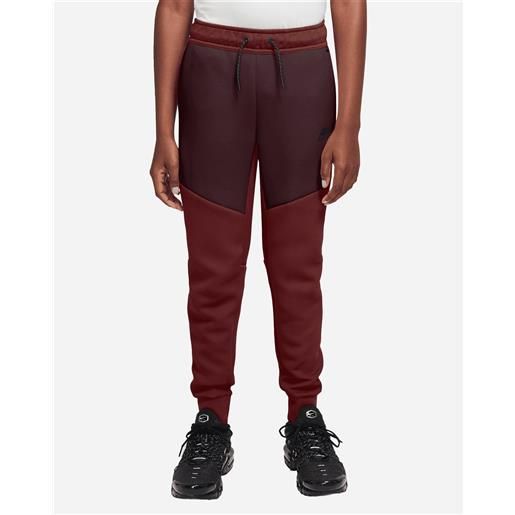 Nike tech fleece 2 jr - pantalone - rosso