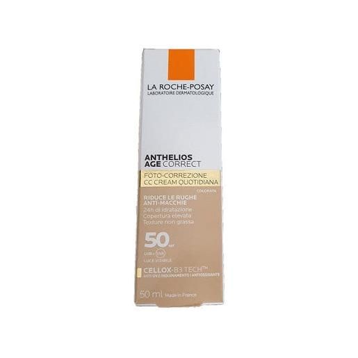 La roche-posay anthelios age correct crema colorata spf 50 50 ml