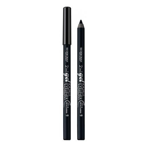 Deborah matita 2 in 1 gel kajal & eyeliner n. 01 black