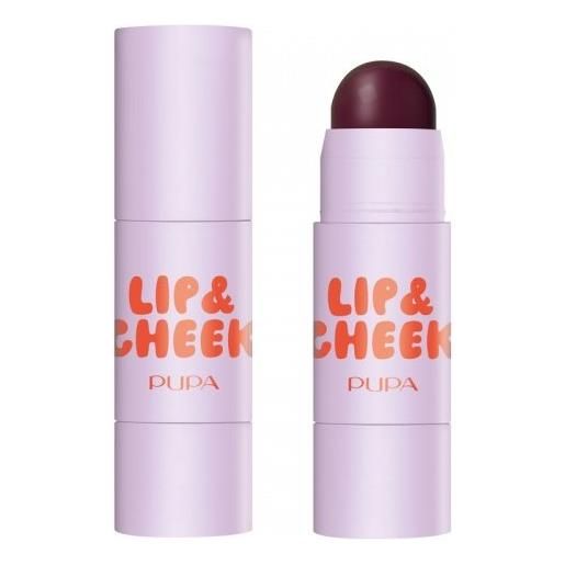 Pupa grwstick lip & cheek - dtick blush e balsamo n. 003 juicy cherry