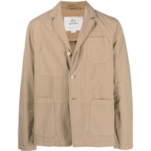 Woolrich blazer monopetto - marrone