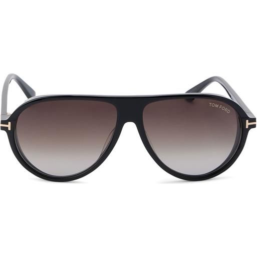 TOM FORD Eyewear occhiali da sole con montatura stile pilota marcus - nero