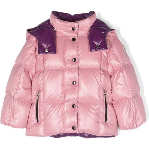 Moncler Enfant piumino con cappuccio - rosa