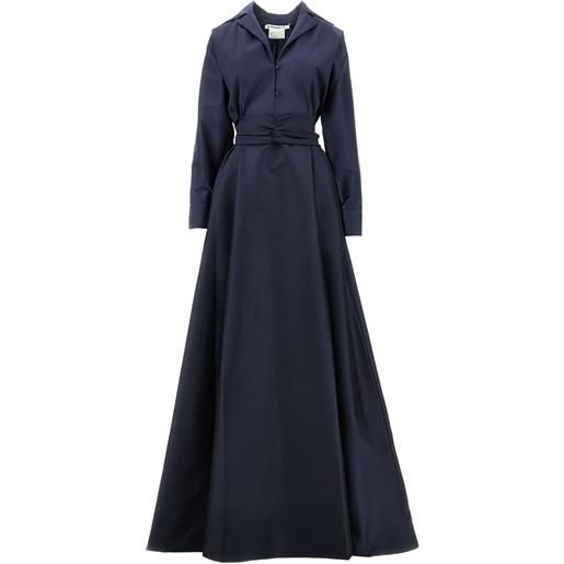 Bernadette abito lungo beatrice con cintura - blu