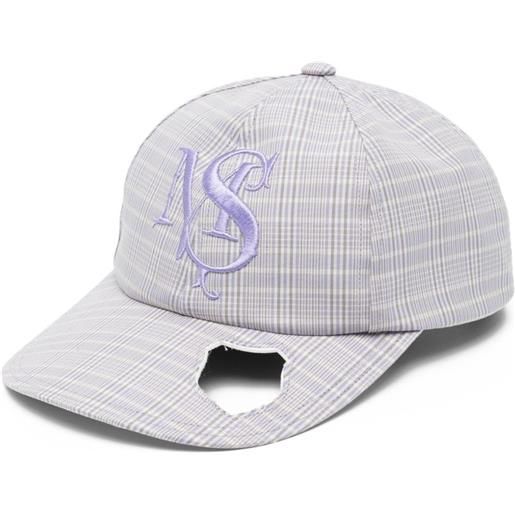 MASU cappello a quadri - viola