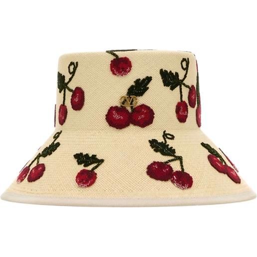 Valentino Garavani cappello con ricamo - toni neutri