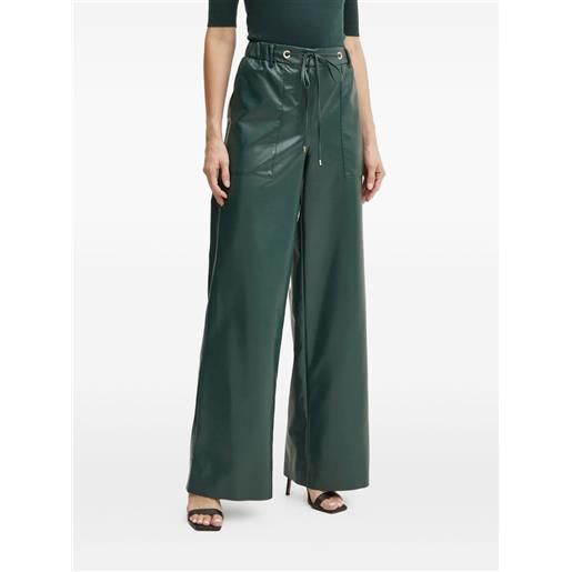 SIMONA CORSELLINI pantaloni con coulisse - verde