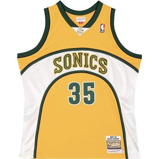 Mitchell & Ness maglia da basket "nba seattle supersonics 07 kevin durant" - giallo