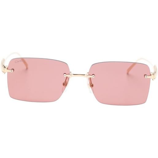 Cartier Eyewear occhiali da sole squadrati - oro
