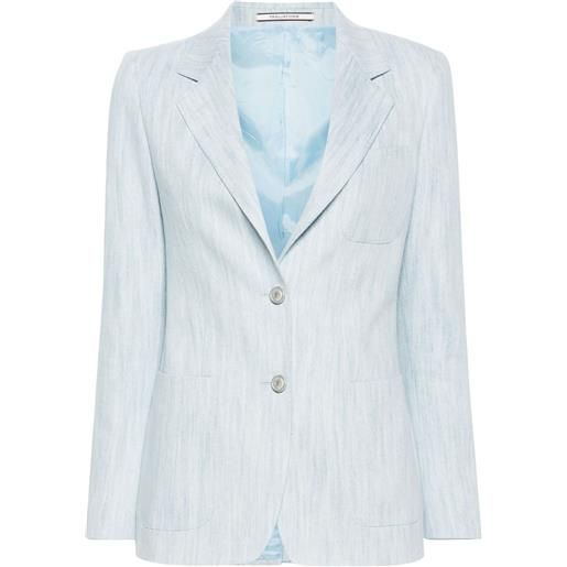 Tagliatore blazer denim monopetto - blu