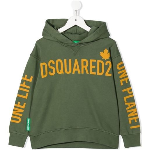 DSQUARED2 KIDS felpa con stampa - verde