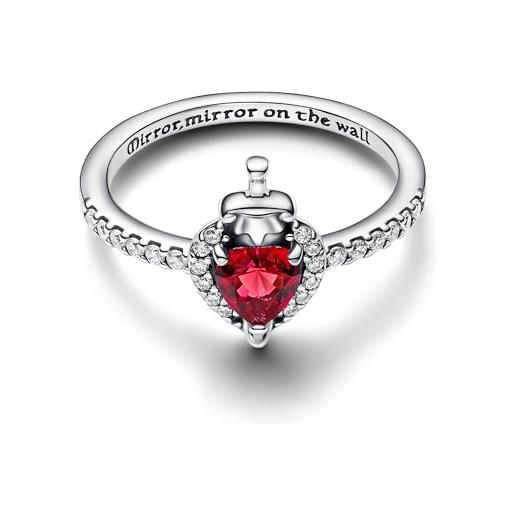 PANDORA anello da donna disney villains evil queen argento 193422c01, 56/17,8, argento sterling, cristallo