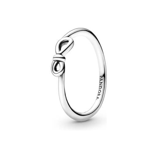 PANDORA passions anello in argento sterling con nodo e simbolo dell'infinito, 56