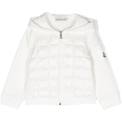 Moncler Enfant piumino con cappuccio - bianco
