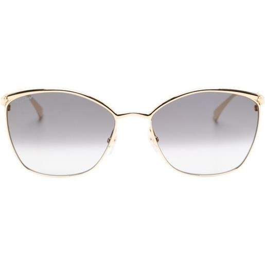 Cartier Eyewear occhiali da sole geometrici - oro