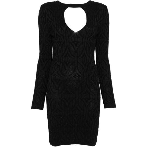 Akep abito corto in maglia - nero