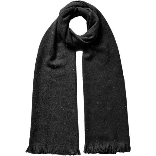 Jane Carr the krug fringed scarf - nero