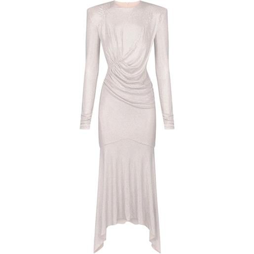 Alexandre Vauthier abito midi asimmetrico - toni neutri