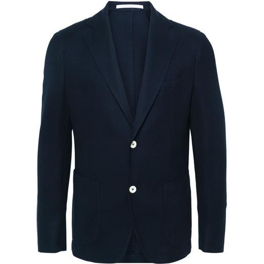 Eleventy blazer a nido d'ape - blu
