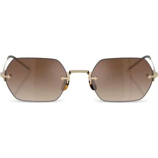 Oliver Peoples occhiali da sole geometrici tk-13 - marrone