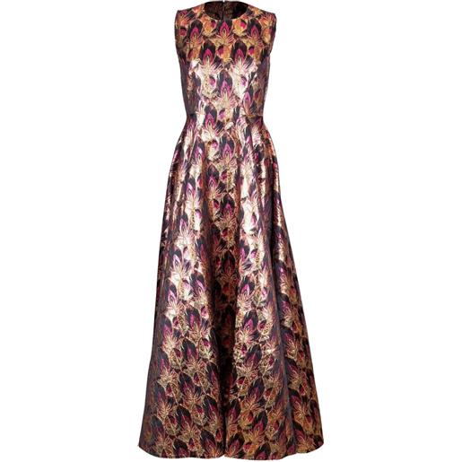 Mary Katrantzou abito da sera lungo smanicato - rosa