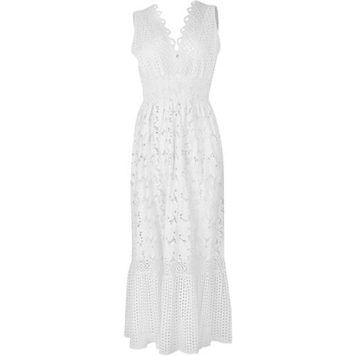 Temptation Positano belice broderie-anglaise dress - bianco