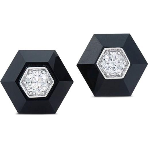 Orecchini Pendenti In Oro 18 Kt Con Contorno Di Diamanti E Punto Luce "Kate" - Gemme - Foto 14