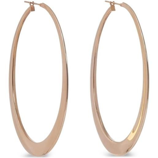 Sidney Garber orecchini a cerchio crescent oval in oro giallo