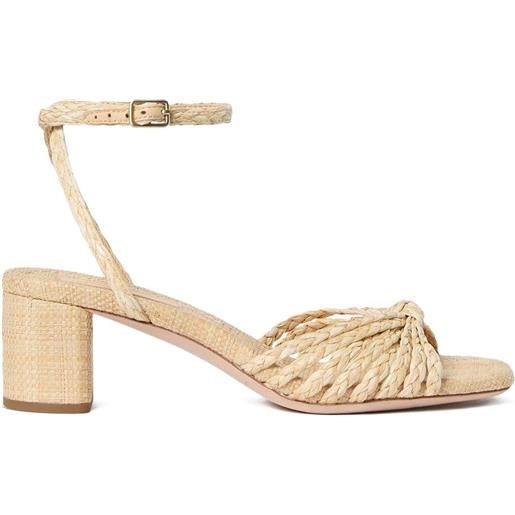 Loeffler Randall sandali riya con nodo 60mm - toni neutri