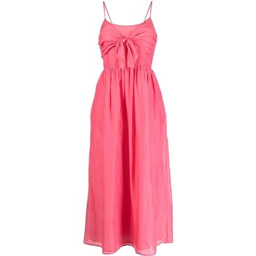 BIRD & KNOLL abito midi bayou - rosa