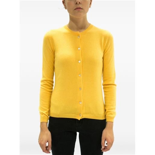 LA ROSE cardigan con bottoni - giallo
