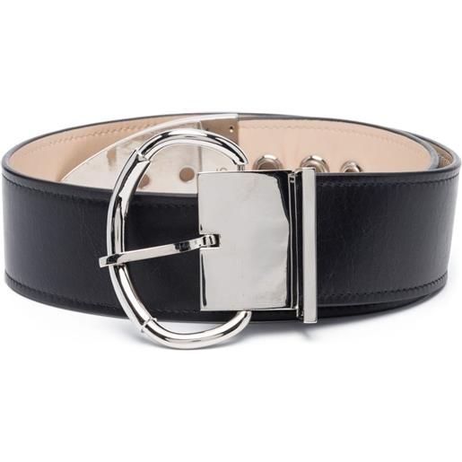 Rabanne pumps con fibbia oversize - nero