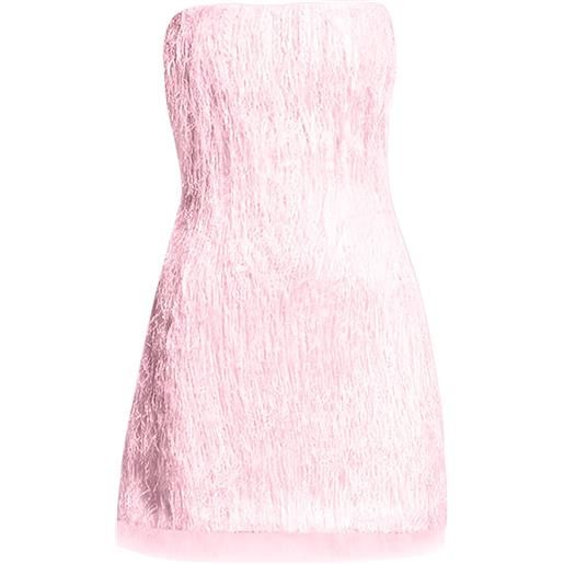 Rachel Gilbert abito corto senza spalline - rosa