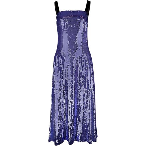 Adam Lippes giovanna sequin-embellished midi dress - viola