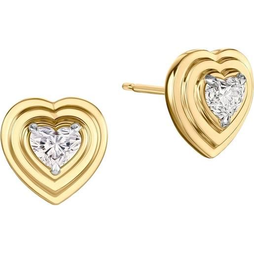 Radley Orecchini A Perno A Forma Di Cuore In Argento Con Ametista Chiara - Donna, RYJ1215S, Regalo In Confezione Originale