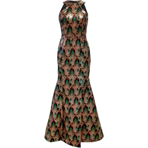 Mary Katrantzou abito da sera alethea - marrone