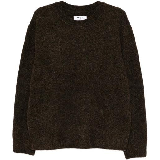 Wax London felpa girocollo - marrone