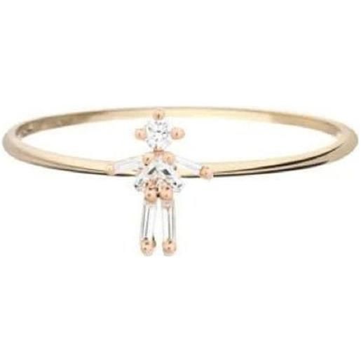 Little Ones Paris anello girl in oro rosa 18kt con diamanti