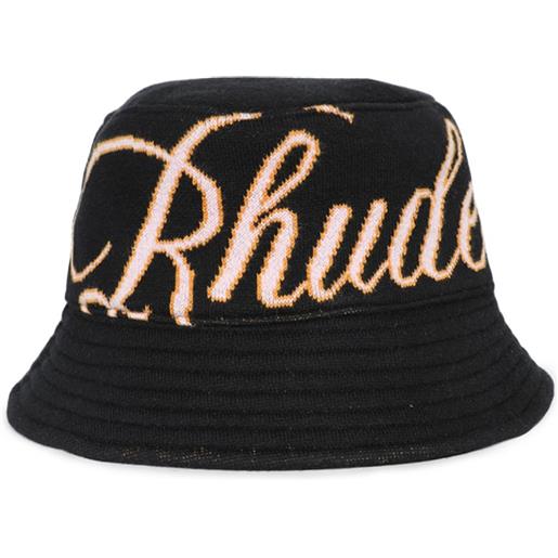 RHUDE cappello bucket script - nero