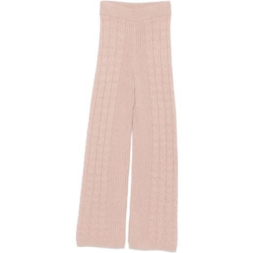 Agnona leggings in maglia - rosa