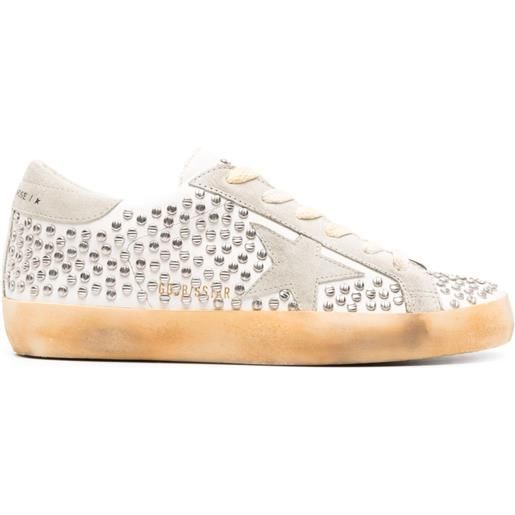 Golden Goose sneakers con decorazione super star - toni neutri
