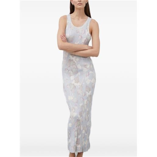 Won Hundred abito lungo con motivo a fiori - blu